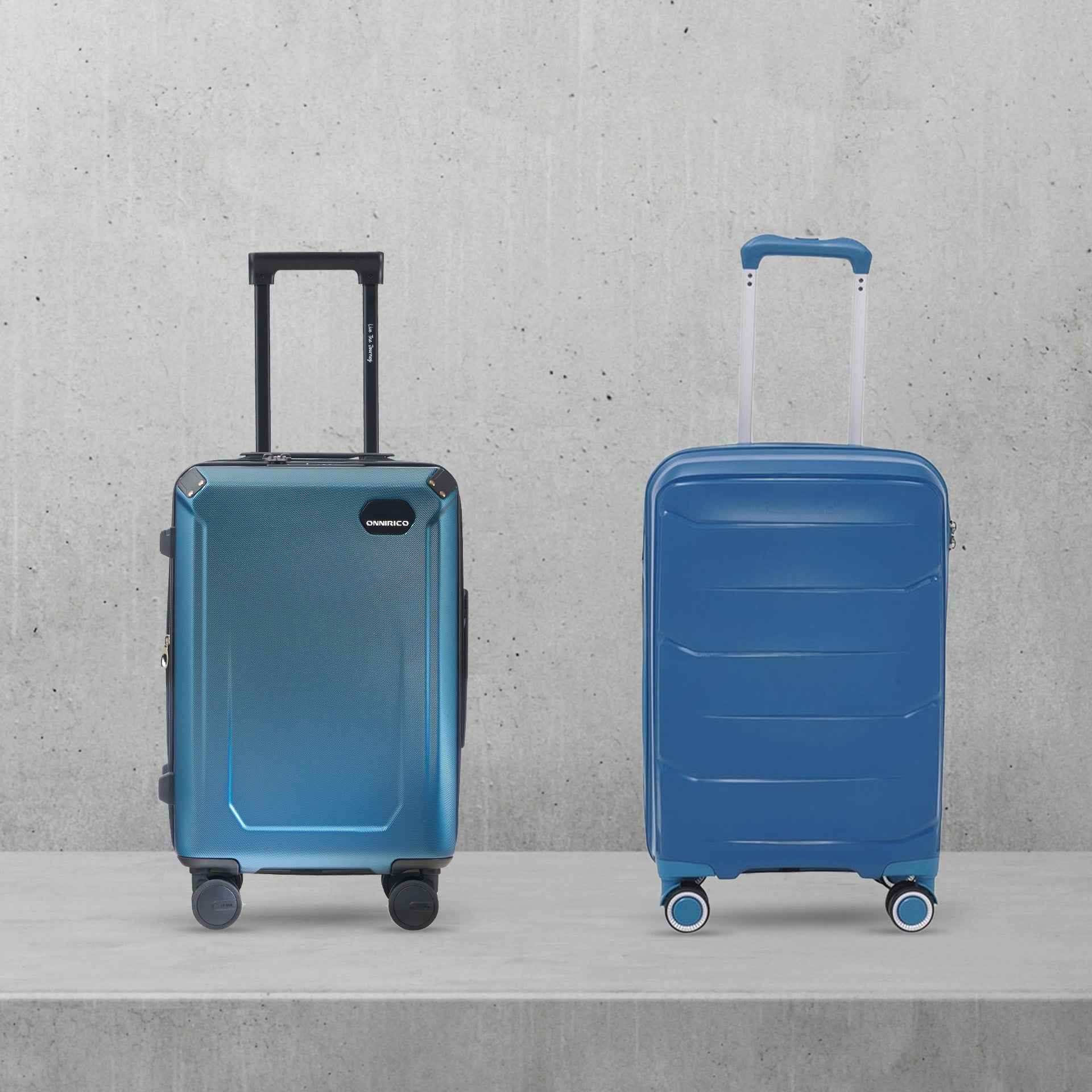 Polycarbonate vs Polypropylene luggage bag - Onnirico